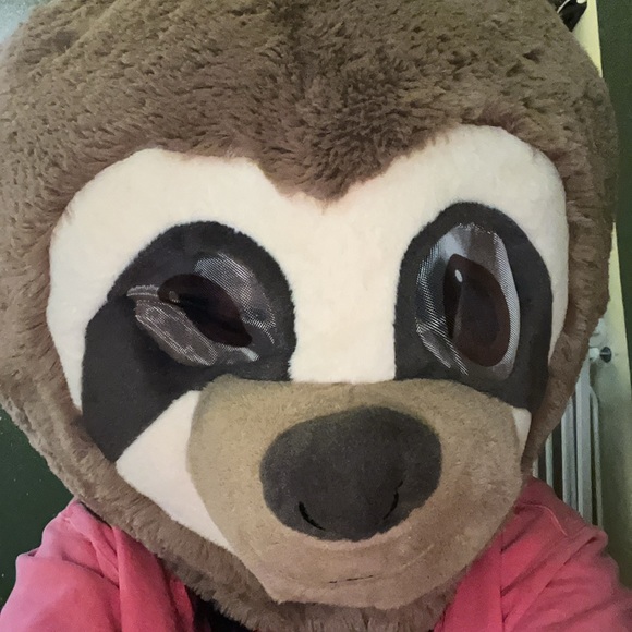 Dan Dee Big Greeter Head Mask Rascally Racoon Plush Cosplay Halloween - Picture 6 of 6